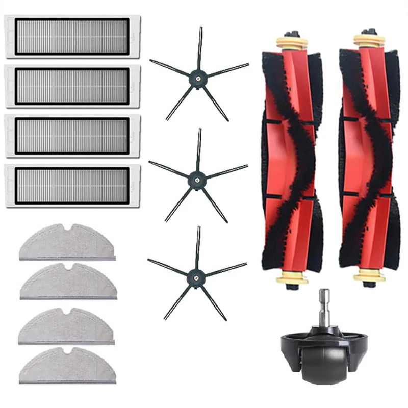 

Съемная моющаяся основная щетка, HEPA фильтр для Xiaomi Roborock S6 S60 S65 S5 MAX T6 Tanos, салфетка для мытья полов, запасные части