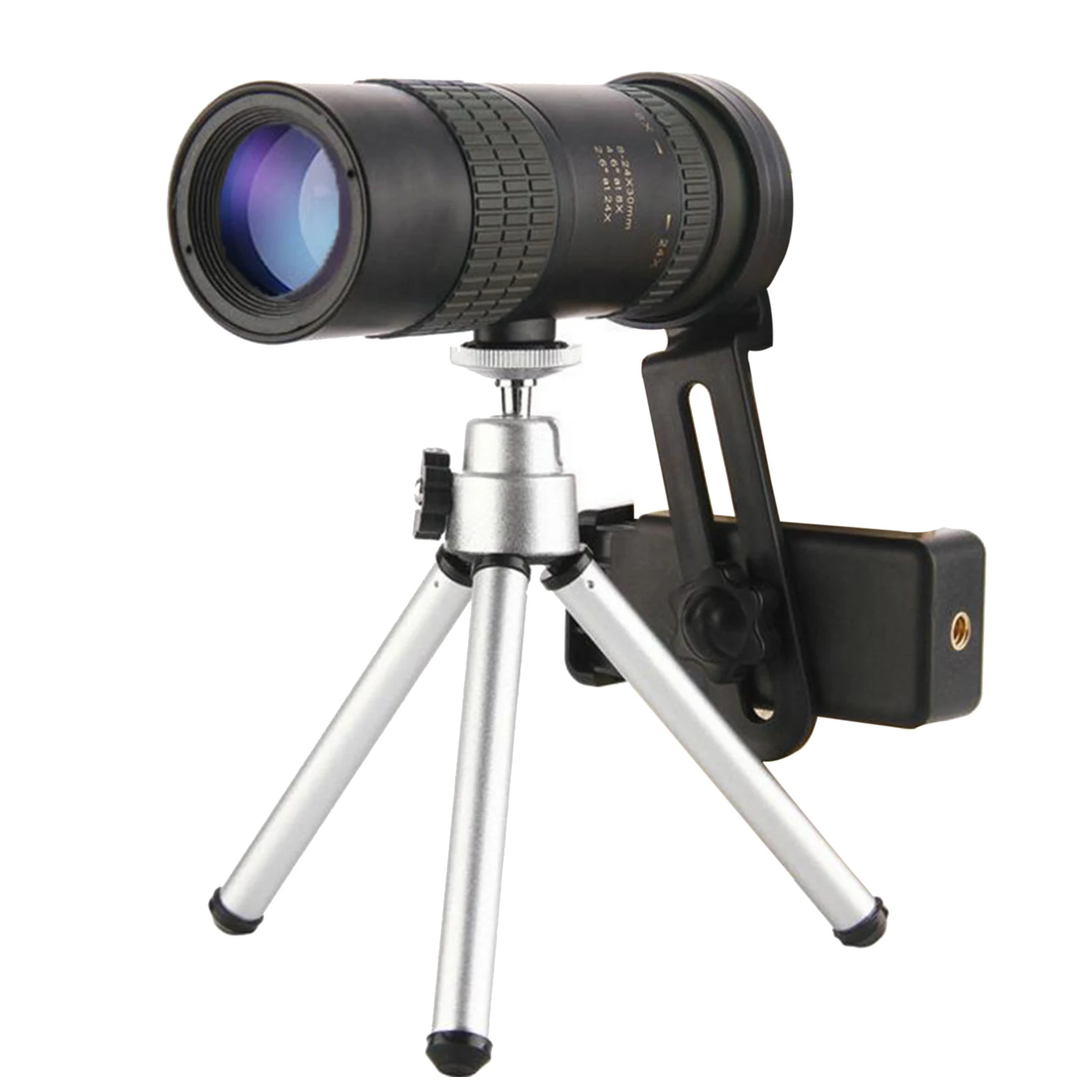 

BAK4 Prism Monocular Telescope 10-30x30mm/10-300x40mm Waterproof Optics Focus Zoom Spotting Scope with Smartphone Holder Tripod
