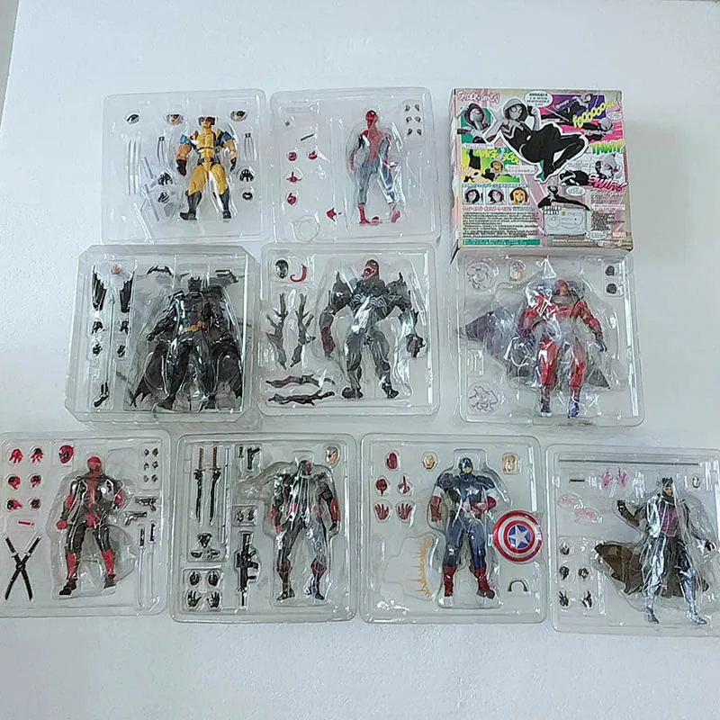 DC Amazing Yamaguchi Revoltech Deadpool GAMBIT X-MEN Magneto Batman Dark Knight X-Men Росомаха Логан Howlett экшн-фигурка