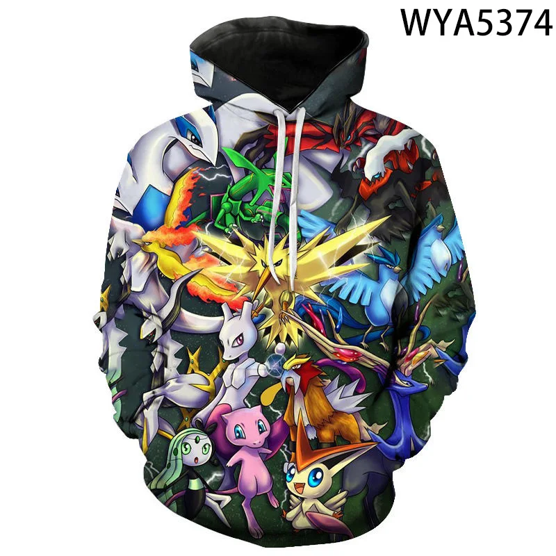 

Men's Women's Children's Game Pokemon Hoodie 3d Printing Cute Cartoon Fashion Sweatshirt Casual Coat