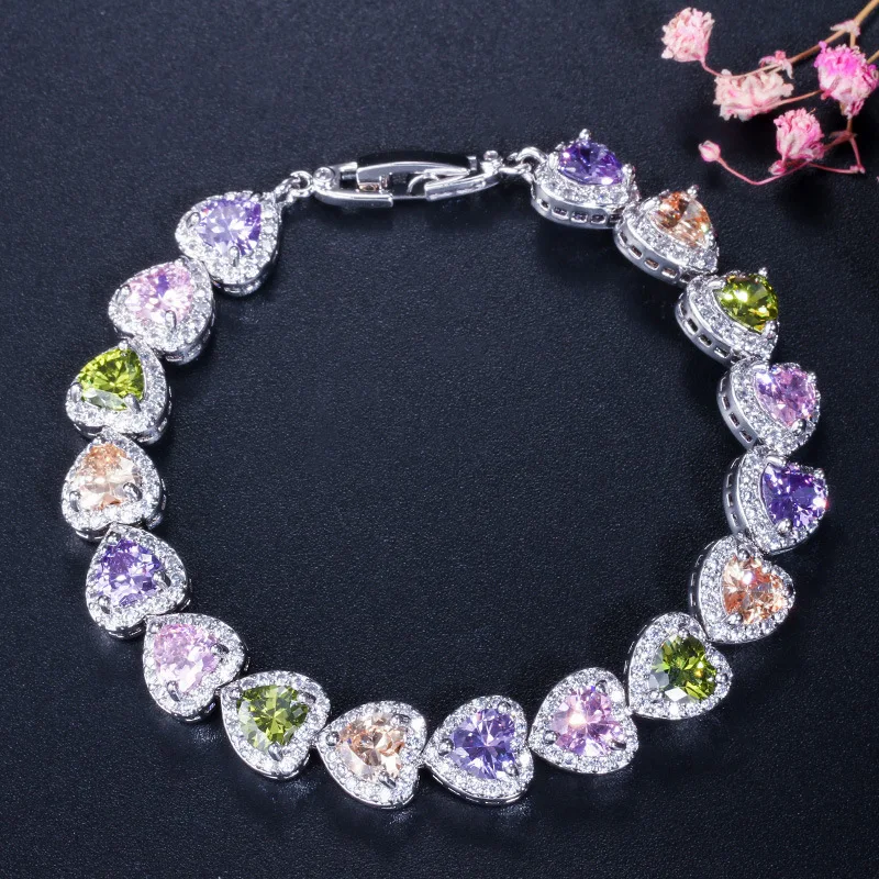 

Korean Jewelry Exquisite Fashion 3A Zircon Bracelet High Grade Micro Inlaid Hand Jewelry