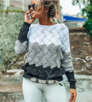 womens sweaters ladies fashion autumn winter casual knitwear slim fit long sleeve stripe o neck knitted sweater tops
