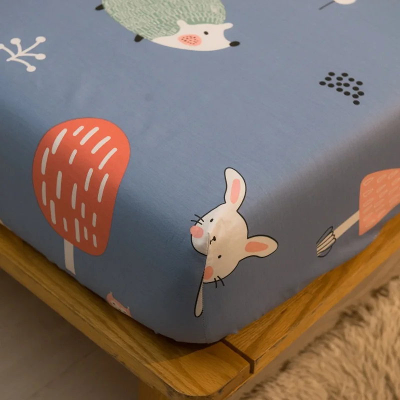 Новый милый лес небольшой Животные натяжная простыня для детей хлопковый