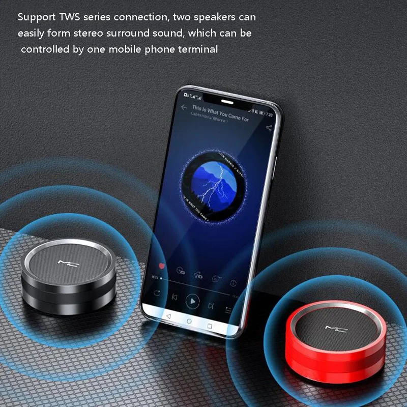 Беспроводной Bluetooth динамик с сабвуферный мини для спорта на открытом воздухе