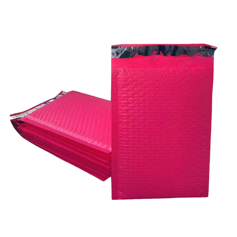 50Pcs/Set Rose Red Self Seal Bubble Mailers 6X10.6 Inches Padded Envelopes | Канцтовары для офиса и дома