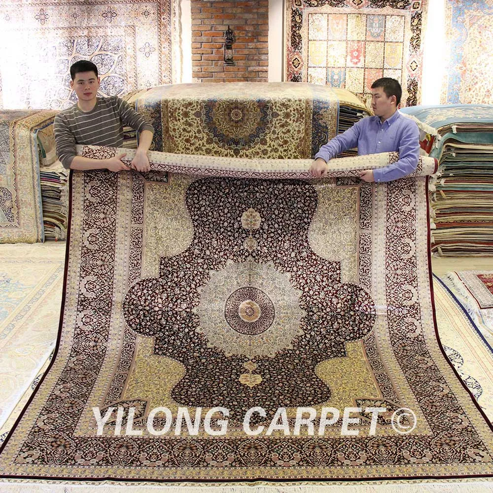 YILONG 8x10 'огромные шелковые ковры ручной работы (YL2009A)|handmade carpet|silk rugcarpets handmade |