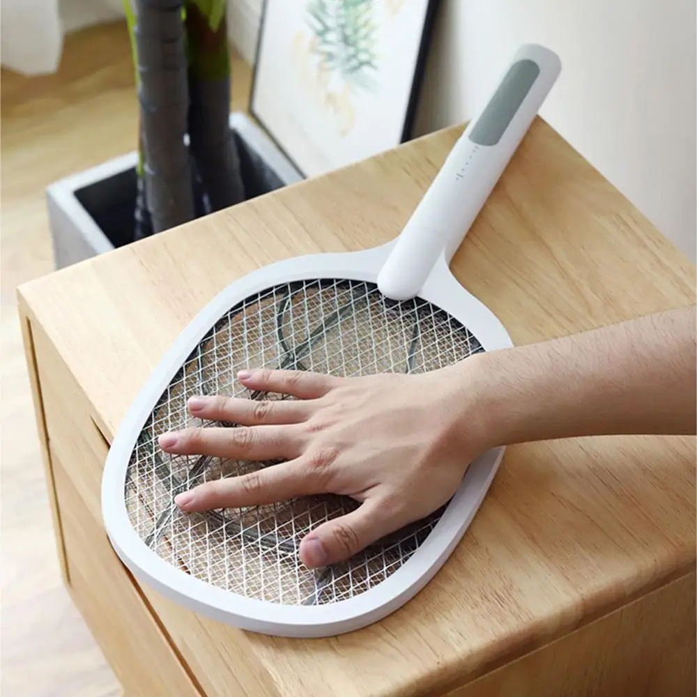 

Electric Mosquito Swatter Killer & Mosquito Killing Lamp 2 Modes USB Rechargeable Household Fly Bug Zapper Racket Inserts Killer