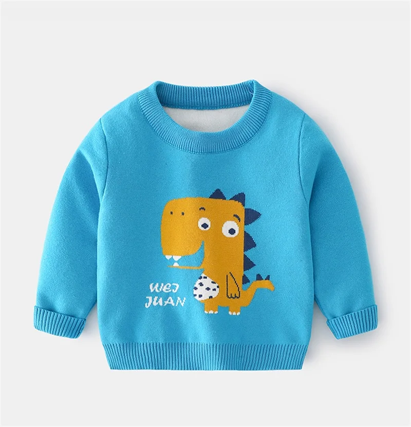 Новый осенний Повседневный свитер с круглым вырезом для мальчиков|Свитера| |