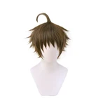 Парик для косплея супер данганронпа Хината хаджим 2 Короткие Зеленые коричневые термостойкие синтетические волосы парик для косплея + шапочка