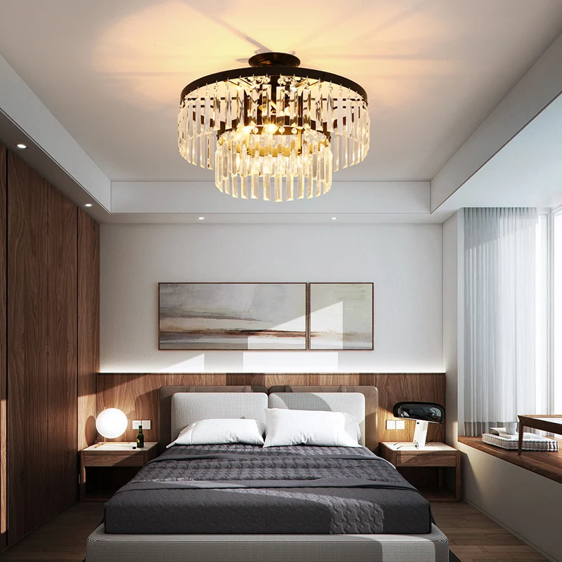 

Bedroom lamp room small crystal ceiling modern minimalist second bedroom study room home garden creative Tmall elf lighting