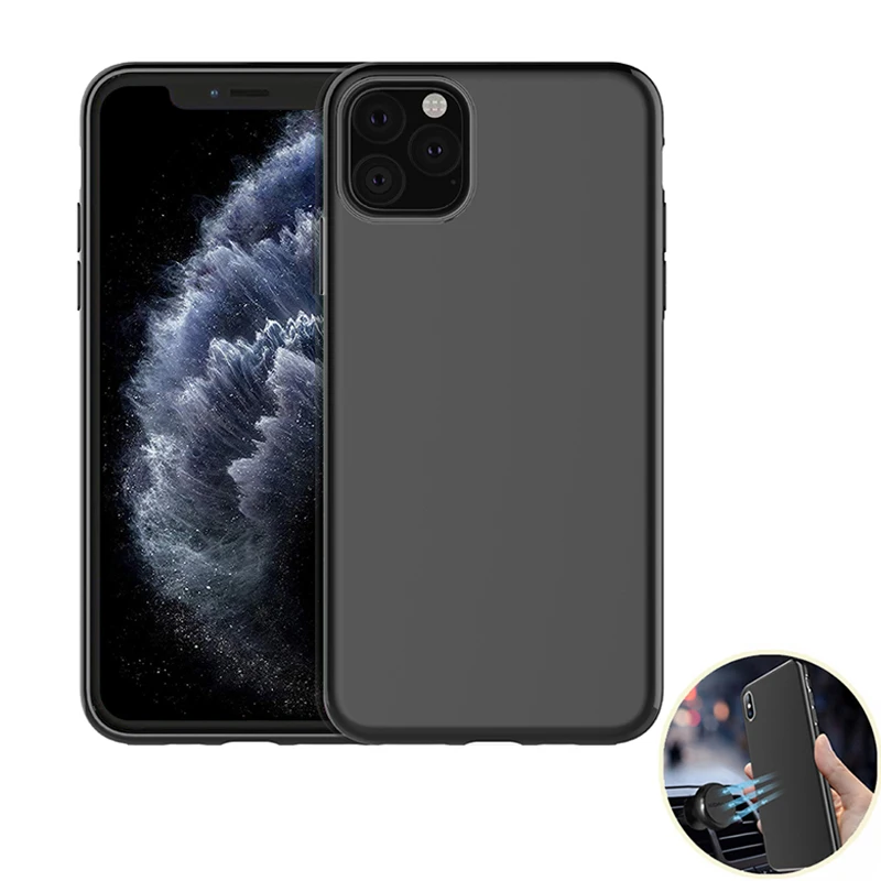 Магнитный чехол для iPhone 11 Pro Max, мягкий силиконовый чехол на магните для iPhone XR X Xs max 11pro, автомобильный держатель для телефона, чехол
