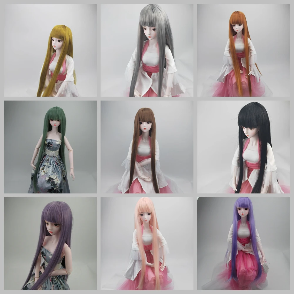 

11 цветов, высокотемпературное искусственное волокно, Женская челка, подходит для куклы 1/3 Bjd, бесплатная доставка