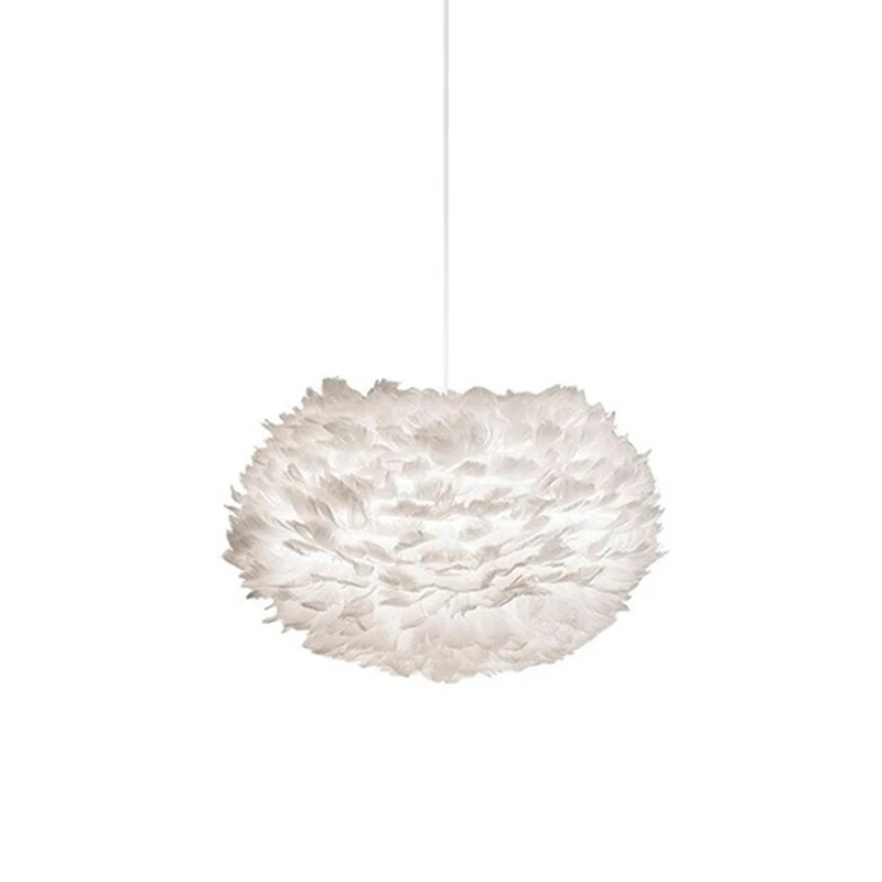 

Nordic creative personality LED feather Pendant lights romantic living room bedroom princess room children's room Pendant lights
