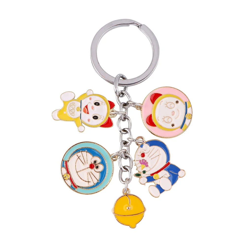 

K3241 Anime Cat Keychain Anime Cartoon Keychains Keyring Car Key Holder New Anime Cosplay Accessories Jewelry Women Gift