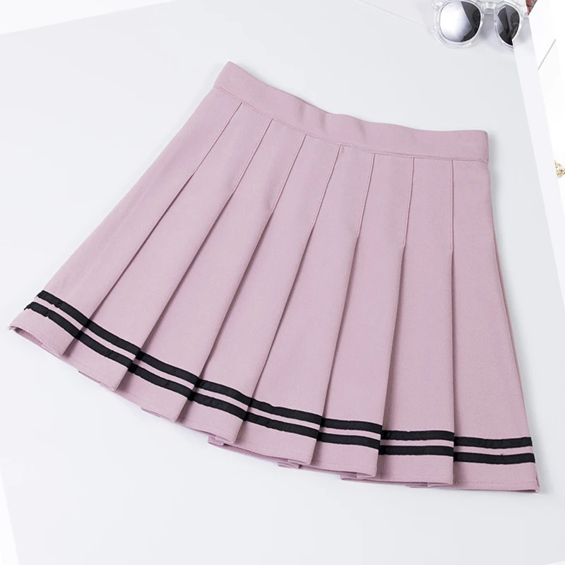 

Fashion Women Pleated Skirt High Waist Woman Mini Skirts Summer Harajuku Female Short Skirts Casual A-Line Ladies Dance Skirt