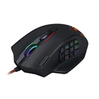 Мышь игровая Redragon M908 RGB со светодиодными боковыми кнопками, 12400DPI, 19 программируемых кнопок