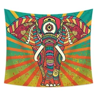 india wall hanging tapestry elephant buddha colorful psychedelic carpet mandala fabric wall decor living room yoga mat mattress