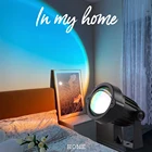 Закат лампа рассвет закат проектор настроение Свет Проекция атмосферы светодиодный ночник для спальни декорация фотография фон