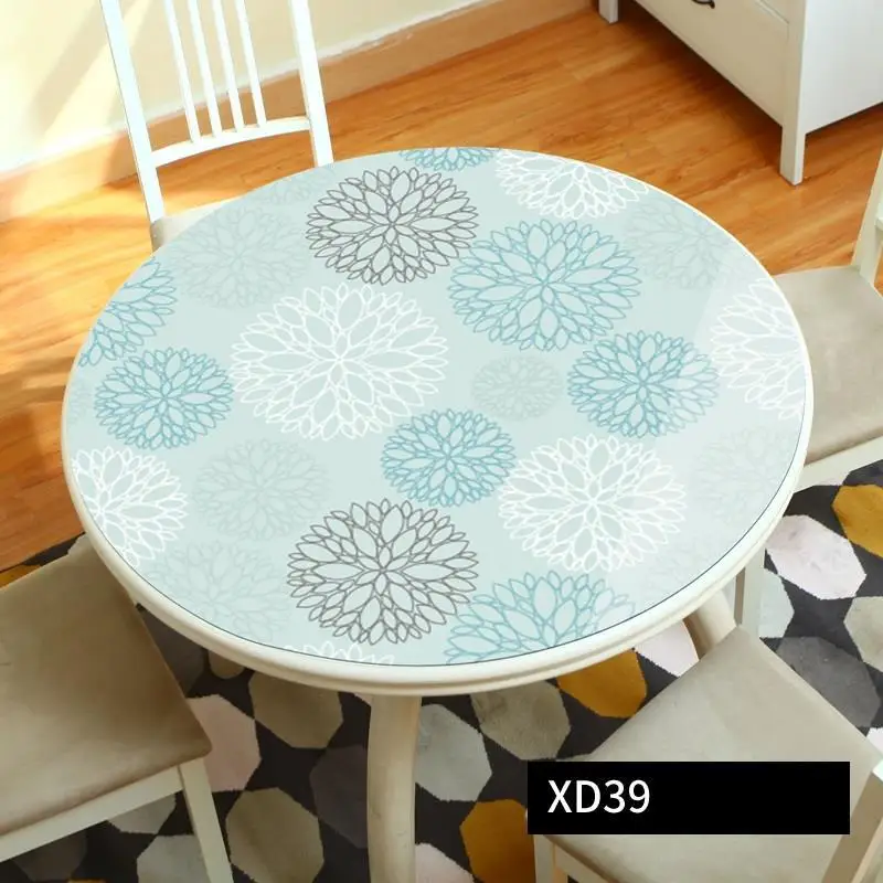Скатерть Прозрачная пластиковая Mariage круглая Mantel Redondo Tafelkleed Rond Manteles Nappe ПВХ