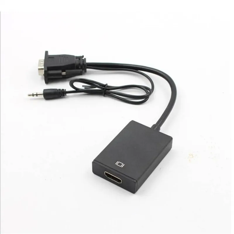 VGA Мужской к HDMI Женский конвертер Кабель-адаптер с аудио выходом 1080P VGA HDMI адаптер для ПК ноутбук к HDTV проектор r10
