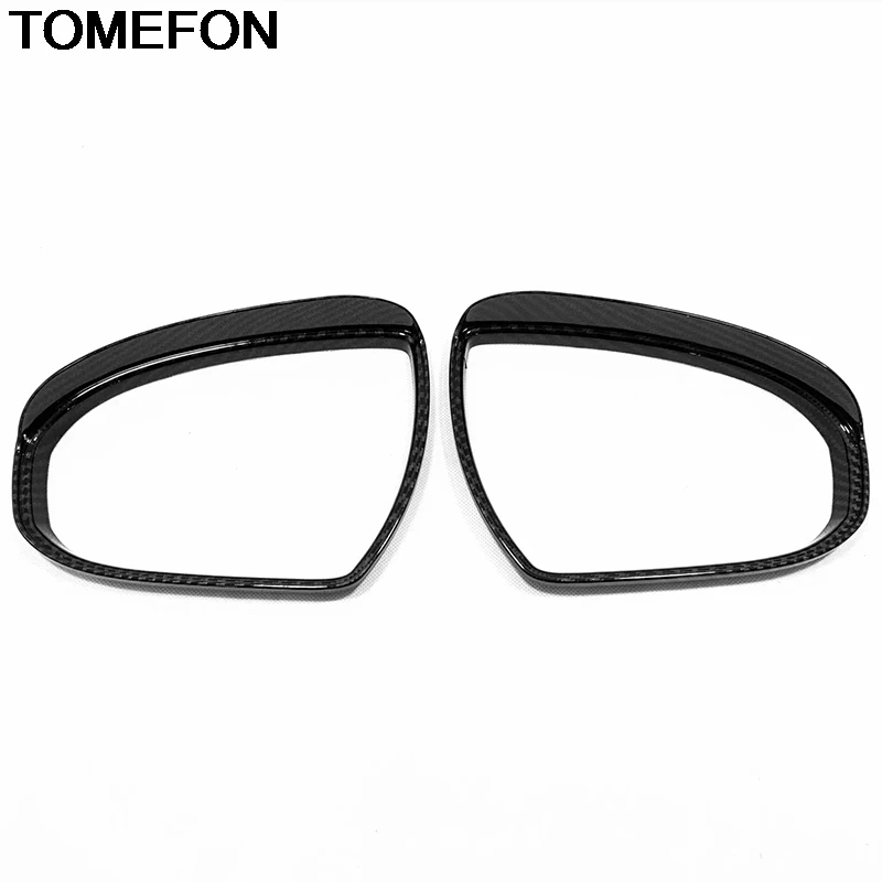 TOMEFON For Hyundai Tucson 2016 2017 2018 2019 2020 Door Rear View Mirror Eyebrow Rain Snow Shield Sun Visor Cover Trim ABS |