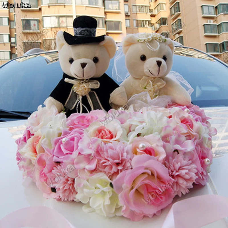 Свадебное украшение автомобиля цветок имитация поплавка набор мастеров