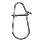 Agemore 50 шт.лот Nice Fastlock Snap 00 #-3 # рыболовный вертлюг с крючком, безопасный защелкивающийся соединитель, поворотная защелка, рыболовные снасти