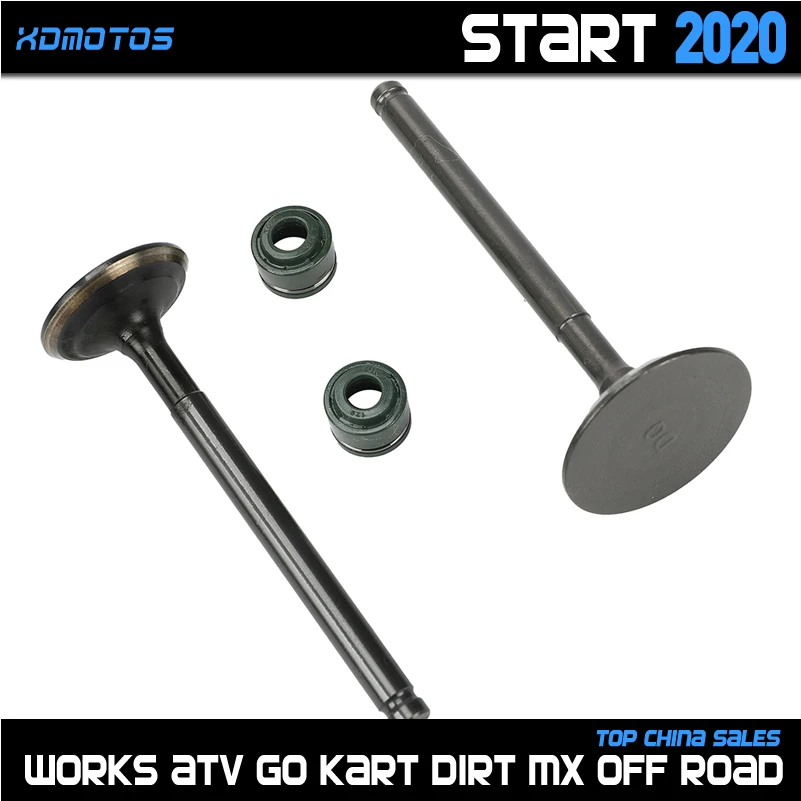 

Motorcycle Intake Exhaust Valve With Oil Seal For 60mm Bore YinXiang YX 150 160 150cc 160cc Engine Dirt Pit Bikes ATV Parts