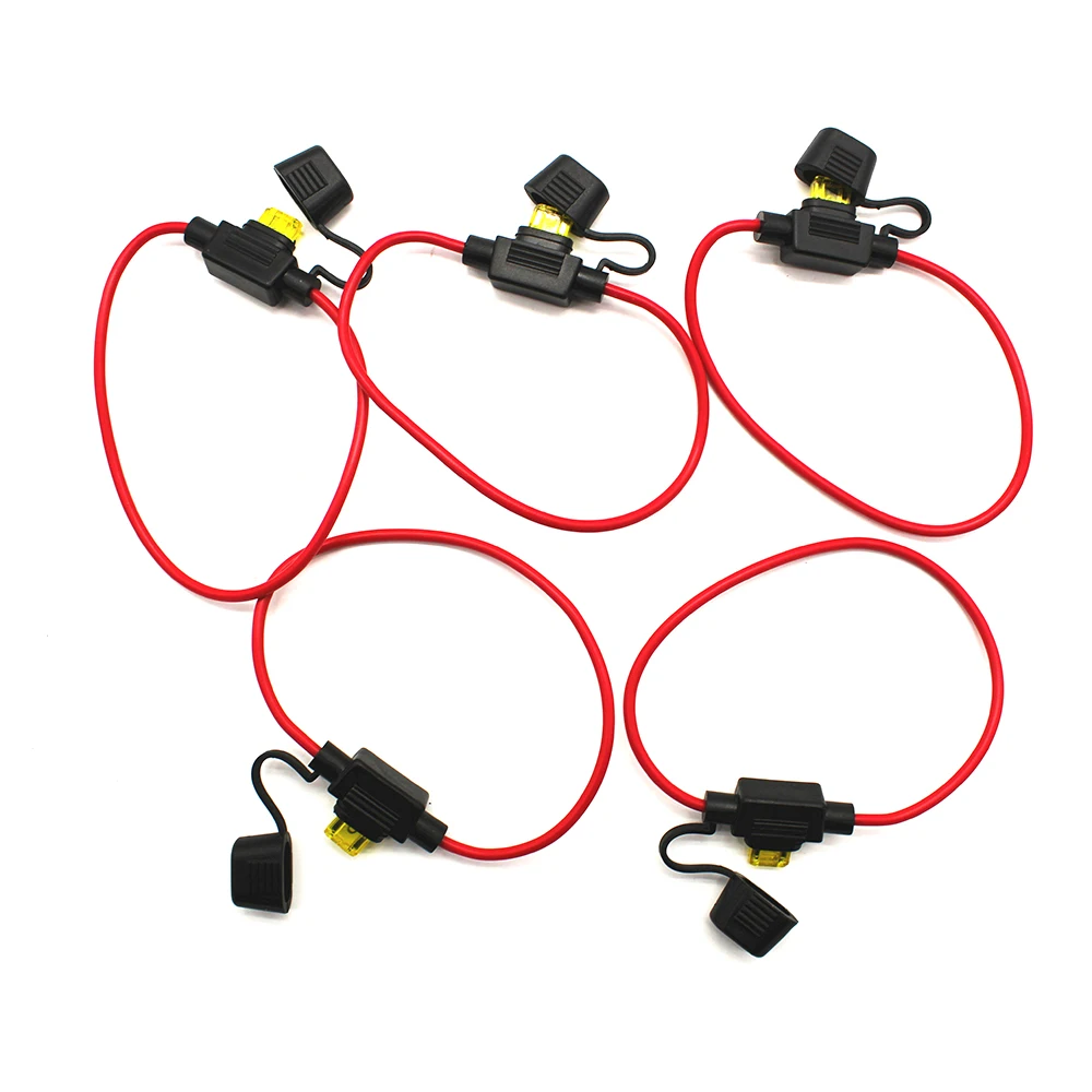 5 шт. 12 В 20 А предохранители встроенное мини лезвие держатель предохранителя 16AWG