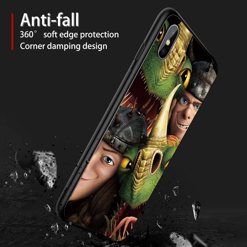 Чехол для телефона iphone 11 ProMax XR XS MAX X Как приручить дракона Apple 8 7 6 5S s Plus Силиконовый