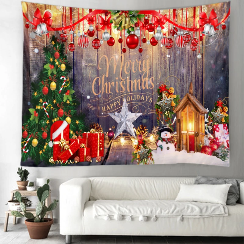 

Tapestry Christmas background decoration cloth Christmas atmosphere layout scene home decoration