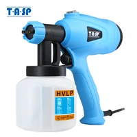 tasp electric spray gun 400w hvlp paint sprayer compressor flow control airbrush power tools easy spraying clean 120v230v