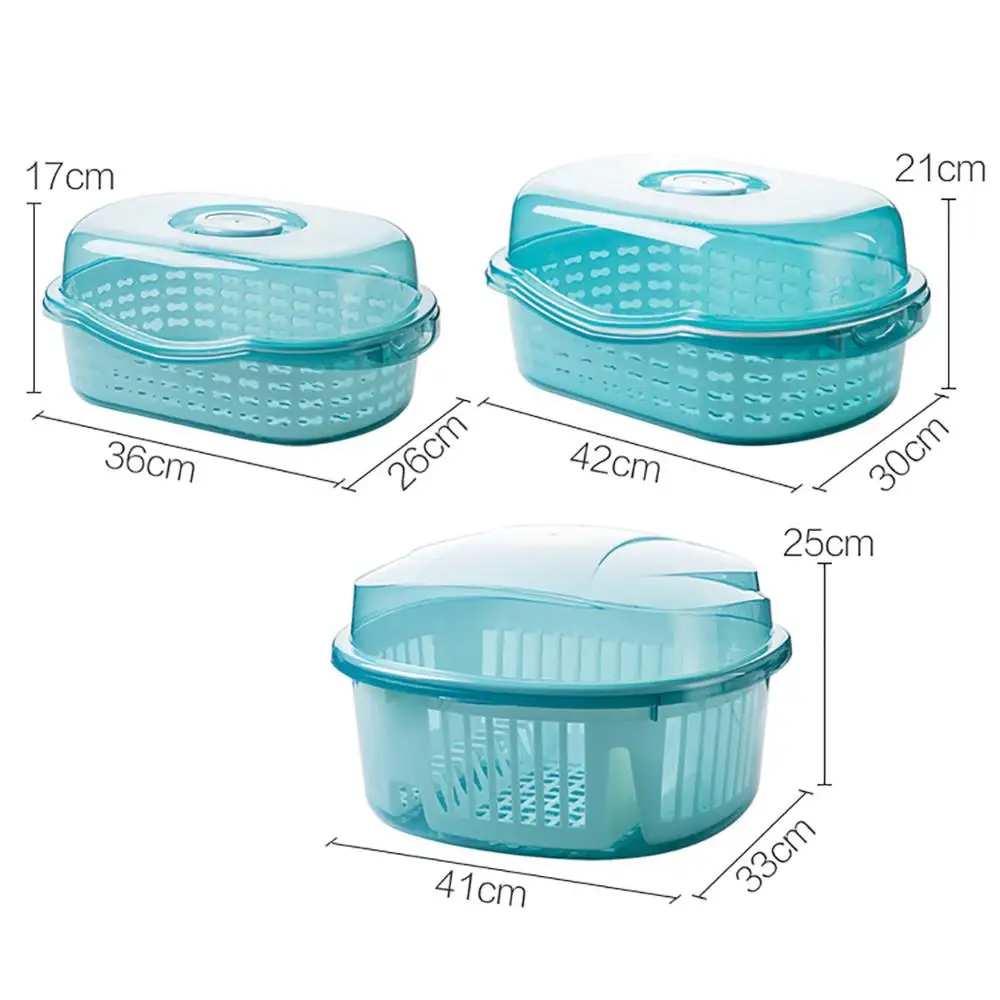 

Kitchen Tableware Dish Rack Storage Box Put Dishes with Lid Drain Rack Loaded Bowl Boxes Cabinet Home egoutoire vaisselle cuisin