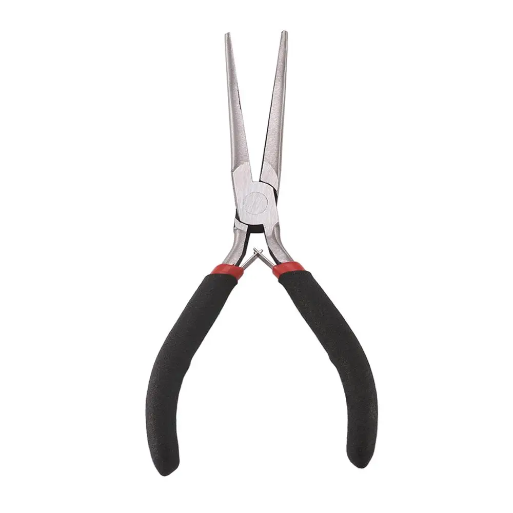 Needle Nose Pliers Ювелирные плоскогубцы DIY Ювелирные Инструменты Наборы для изготовления ювелирных изделий Полировка закаленная углеродом сталь Черный 10,5~ 15 см - Цвет: Needle Nose Pliers