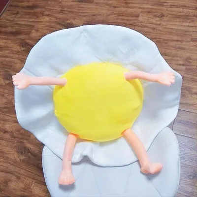 2 Размеры плюшевые пищевых продуктов с помпоном в виде яйца Мягкие животные яйцо