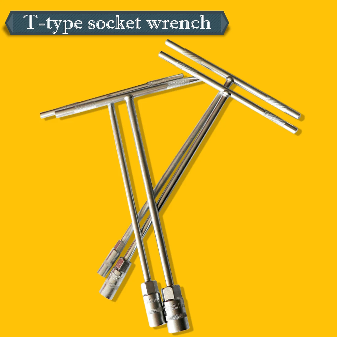

6mm~15mm T-bar Socket Spanner Socket Wrench Nut Spinner, Chrome Vanadium