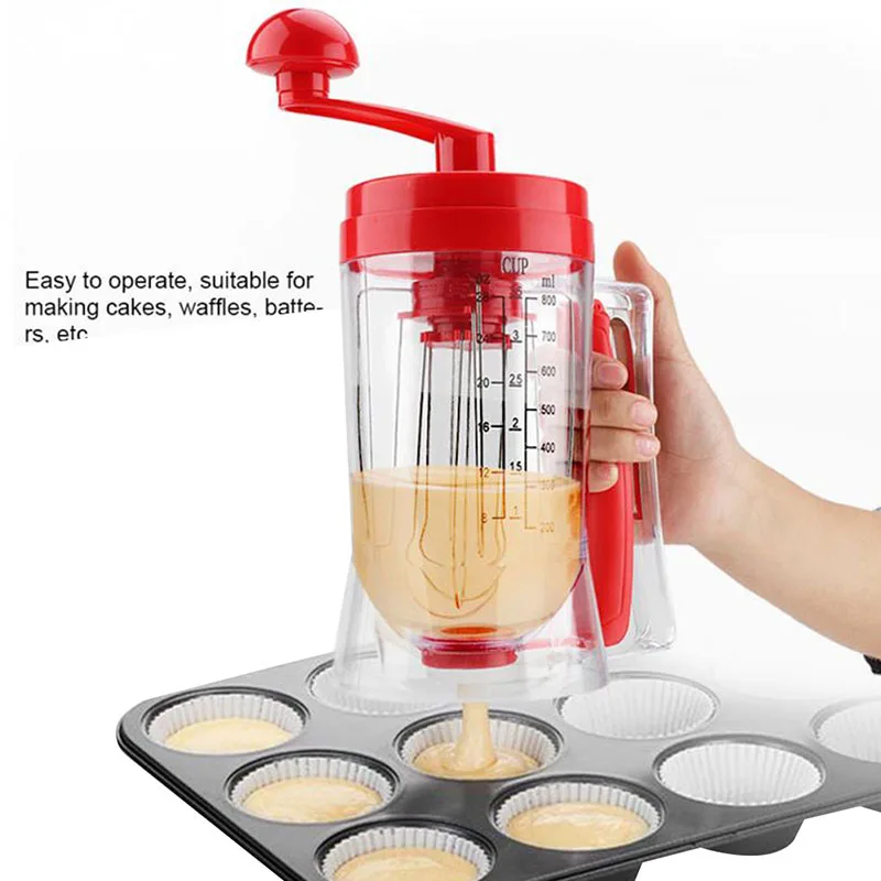 Ручной блинчик диспенсер теста для капкейков Блендер Машина кухонный инструмент