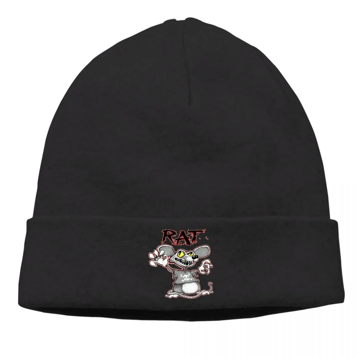 

Tales Of The Rat Fink Cartoon Film Skullies Beanies Caps Special Knit Winter Warm Bonnet Hats Men Women's Hip Hop Ski Cap