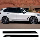 M Performance Спортивная боковая юбка полосы порога углеродное волокно Авто Дверь наклейка кузова автомобиля Наклейка для-BMW F32 F33 F34 X5 F15 X6 F16 2015
