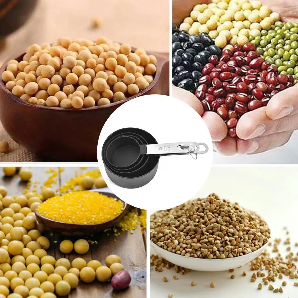 

4Pcs Measuring Cup Measuring Spoon Set Measuring Cups Spoons Kitchen Baking Cooking Tool Set