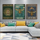 Настенный плакат с изображением ментальной пчелы, с надписью Find Your Soul