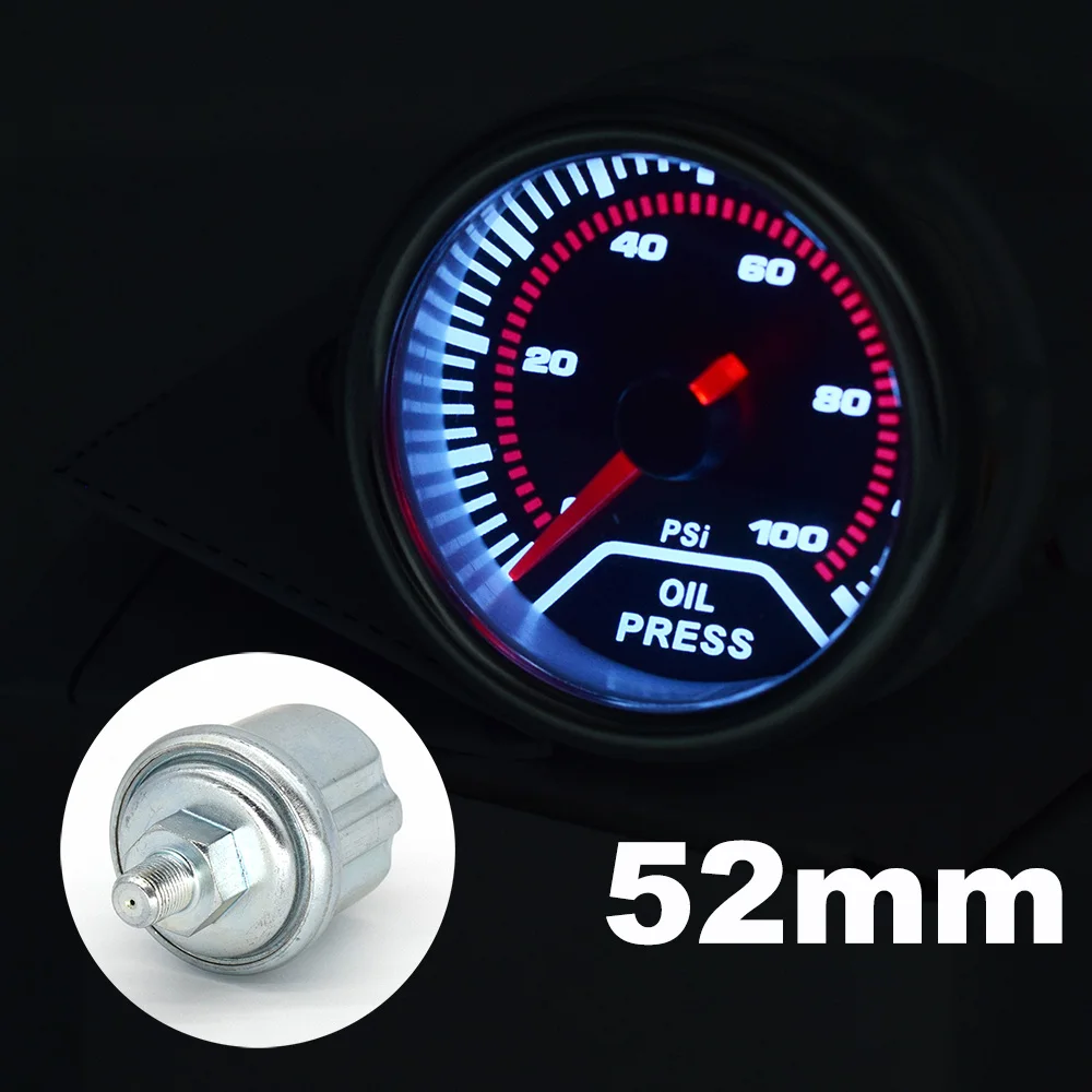 Новый универсальный 52 мм 2 &quotДатчик давления масла механические циферблаты