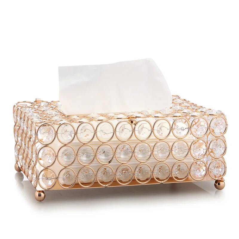 

Nordic Luxury Tissues Box Cover Gold Portable Paper Barthroom Napkins Square Living Room Tisue Holder Gold Tissue Box AB50ZJ