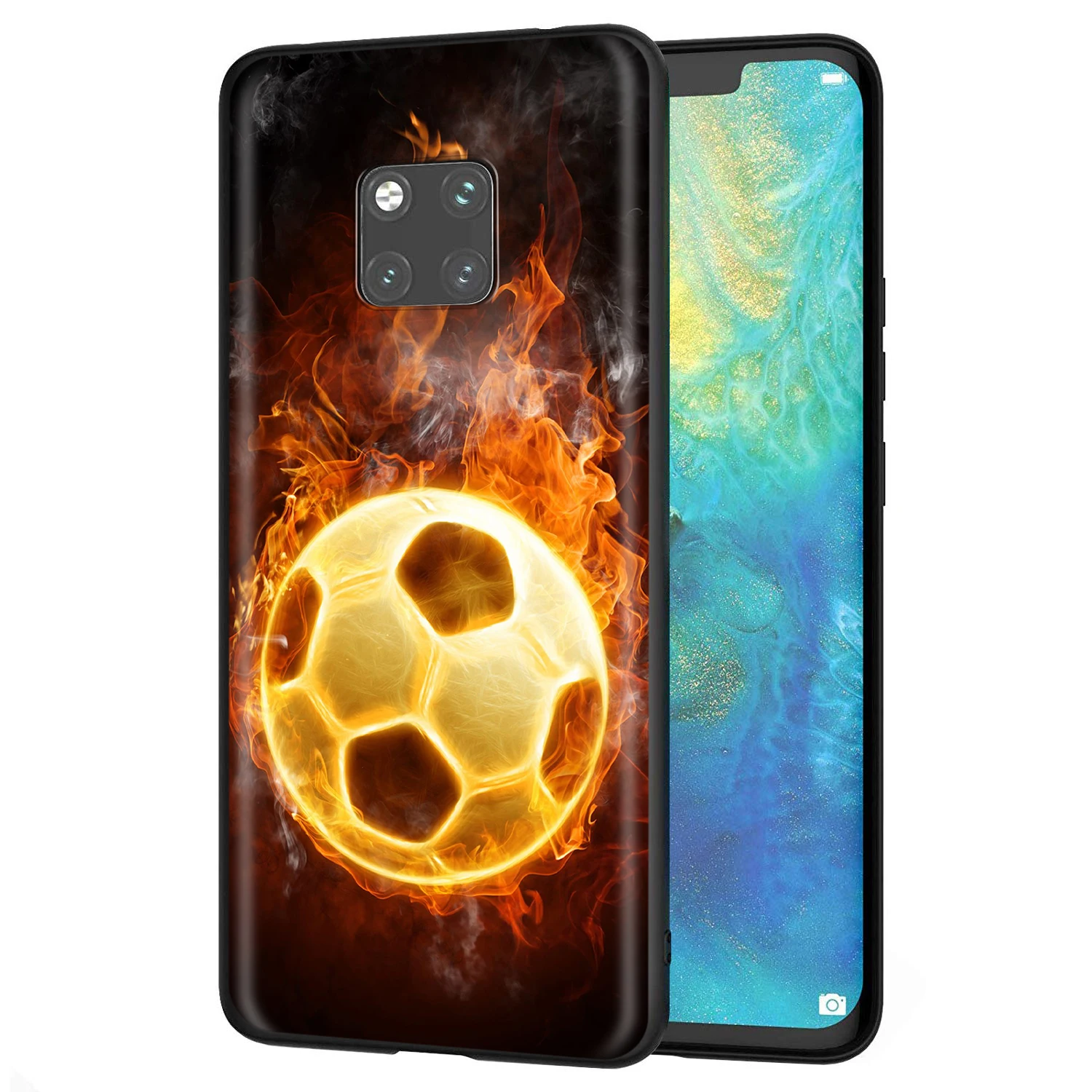 YIMAOC Fire чехол для футбольного мяча Huawei Mate 30 20 Honor Y7 7a 7c 8c 8x9 10 Nova 3i 3 Lite Pro Y6 2018 P30 P