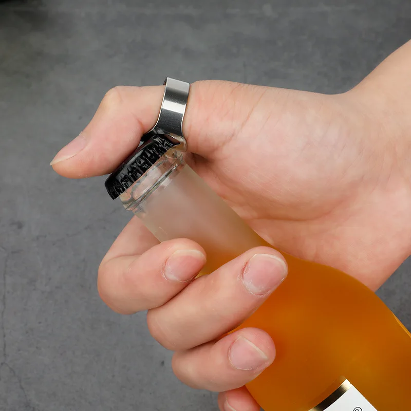 1 шт. креативная практичная Серебристая открывашка для пива из нержавеющей стали