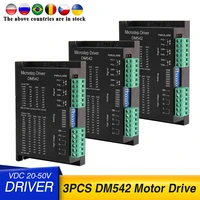 3pcs dm542 stepper motor controller leadshine 2 phase digital stepper motor driver 18 48 vdc max 4 2a for 57 series motor