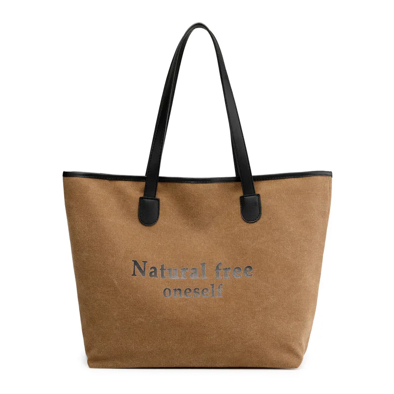 Large-capacity Ladies Bag Canvas Casual Female Shoulder Shopping Handbag | Багаж и сумки