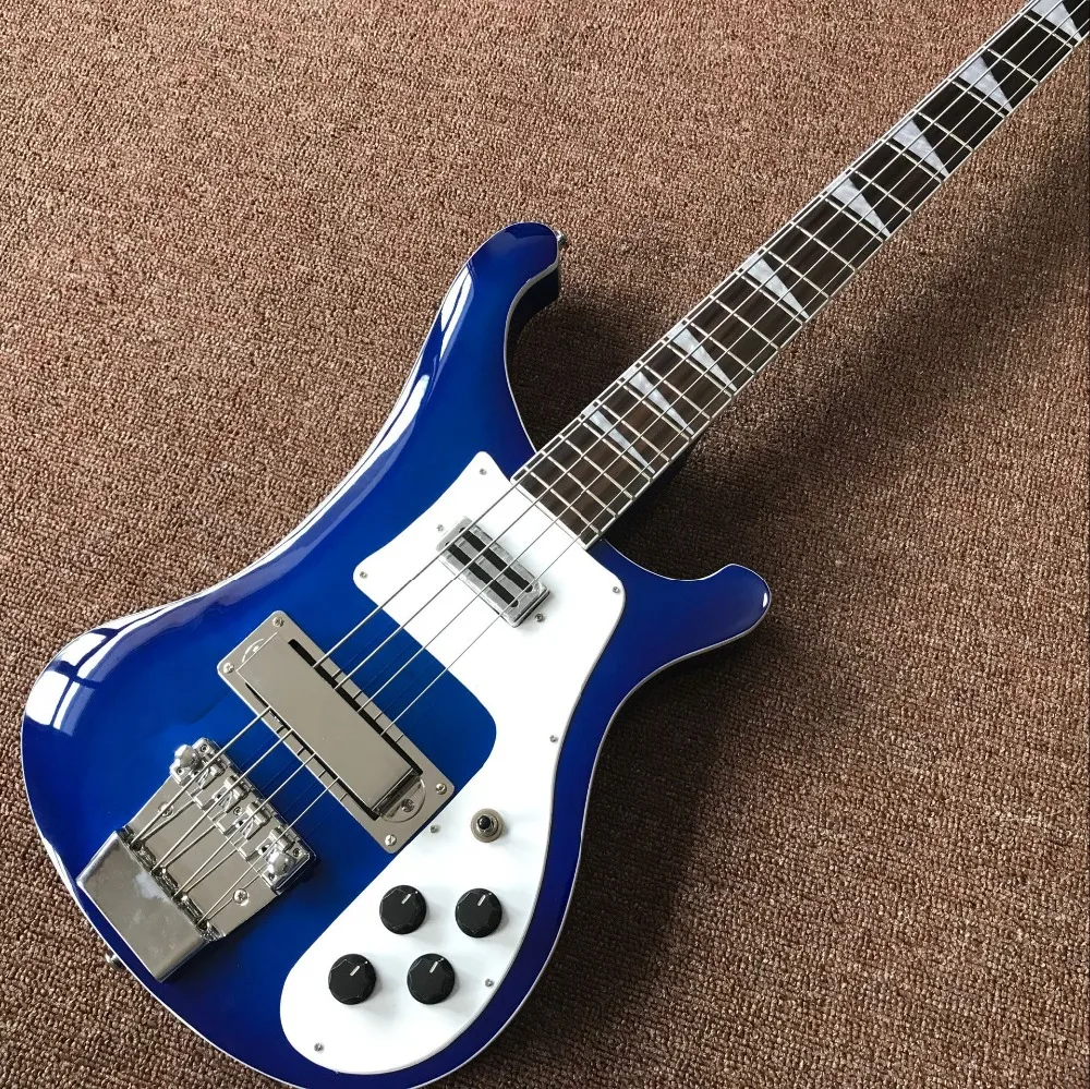 

Handwork 4 Strings Electric bass Guitar Rosewood fingerboard Blue color guitarra