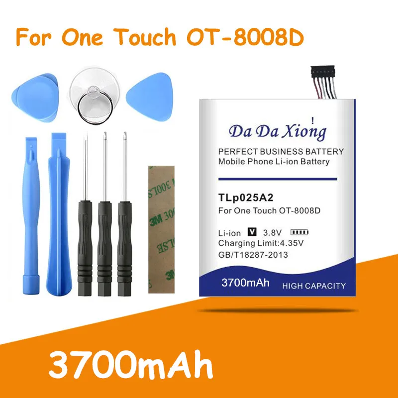 Аккумулятор большой емкости 3700 мАч TLp025A2 для Alcatel One Touch idol X + 6043D Scribe HD OT 8008D TCL S960 Y710