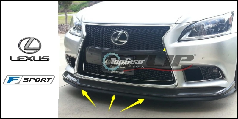 Дефлектор для губ Lexus NX 200 240 300h передний спойлер юбка фанатов TopGear тюнинг